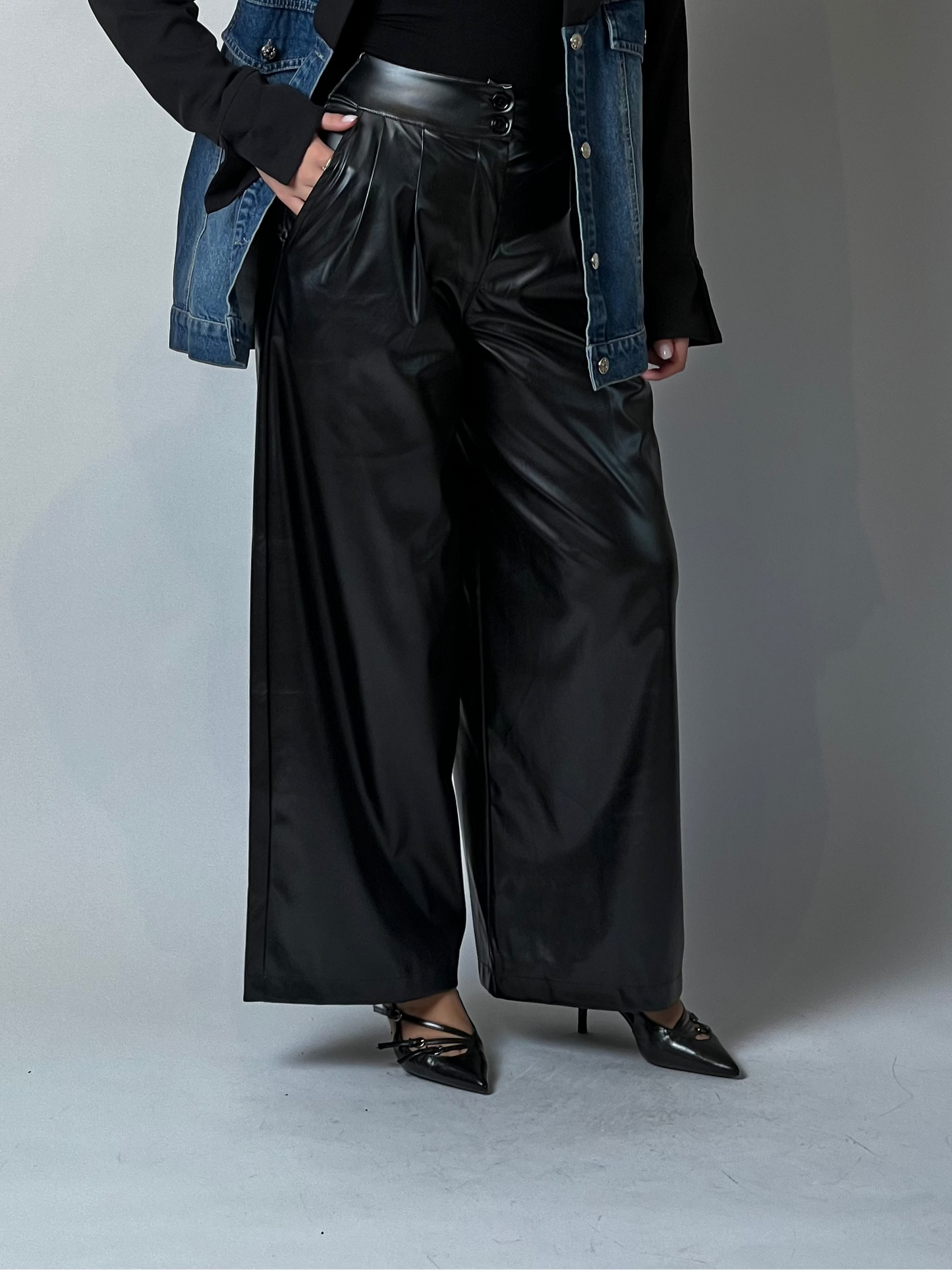Luxe Leather Wide Pants
