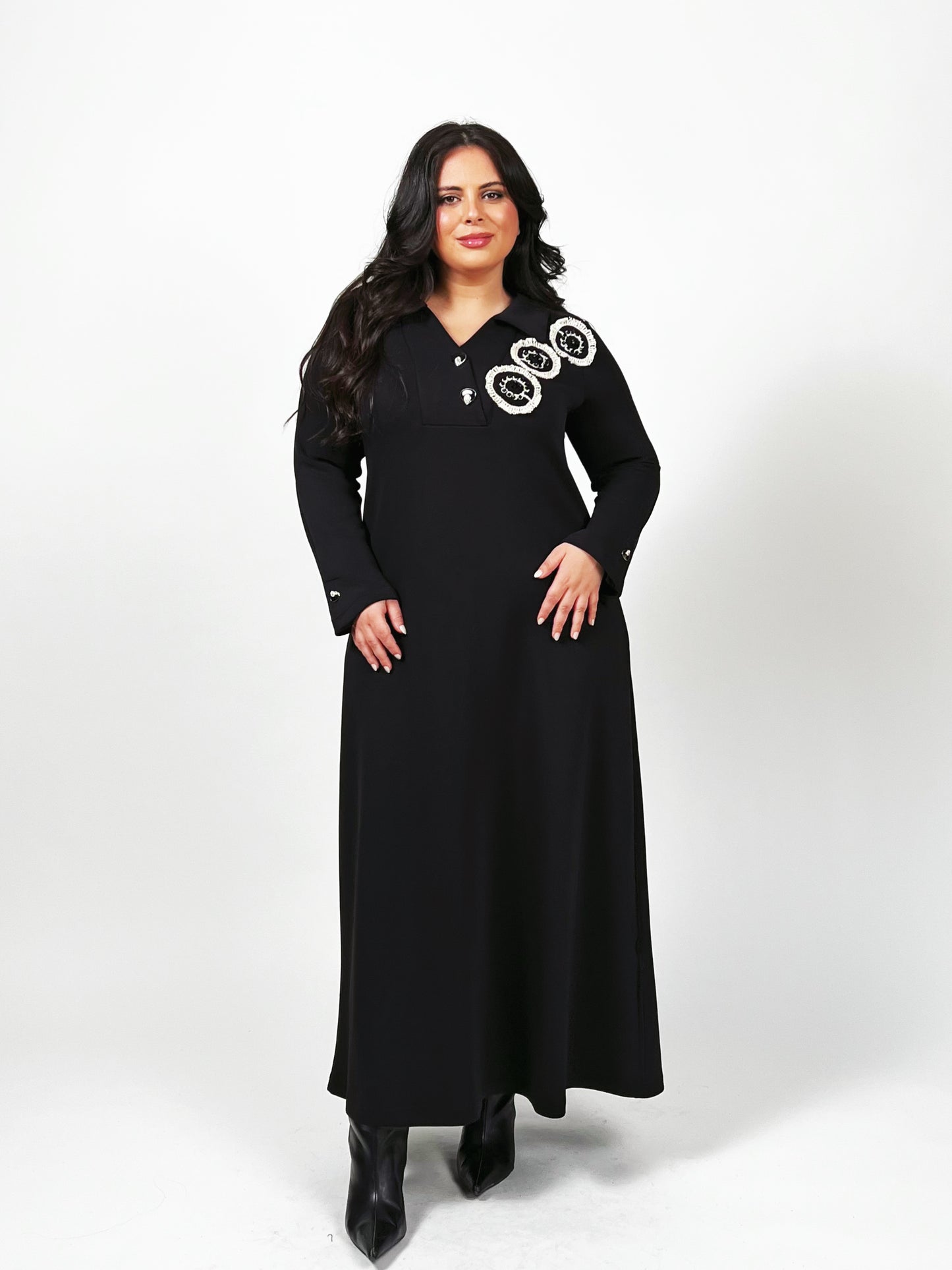 The Crochet Noir Dress