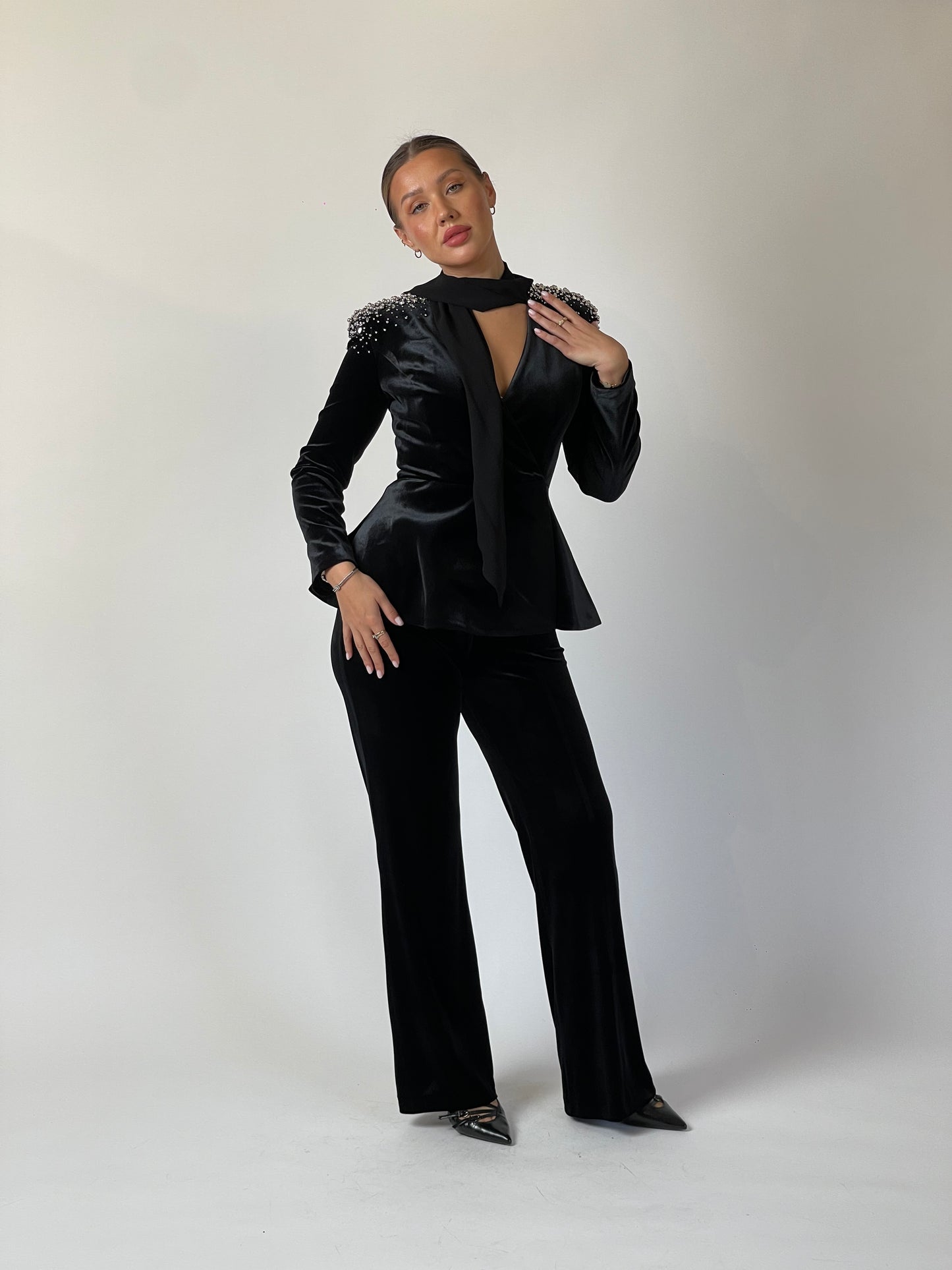 Velvet Embellished Suit