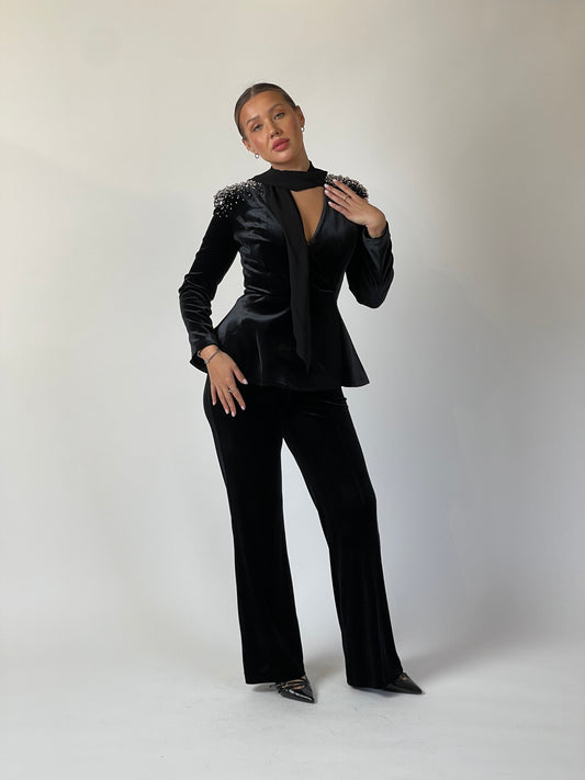 Velvet Embellished Suit