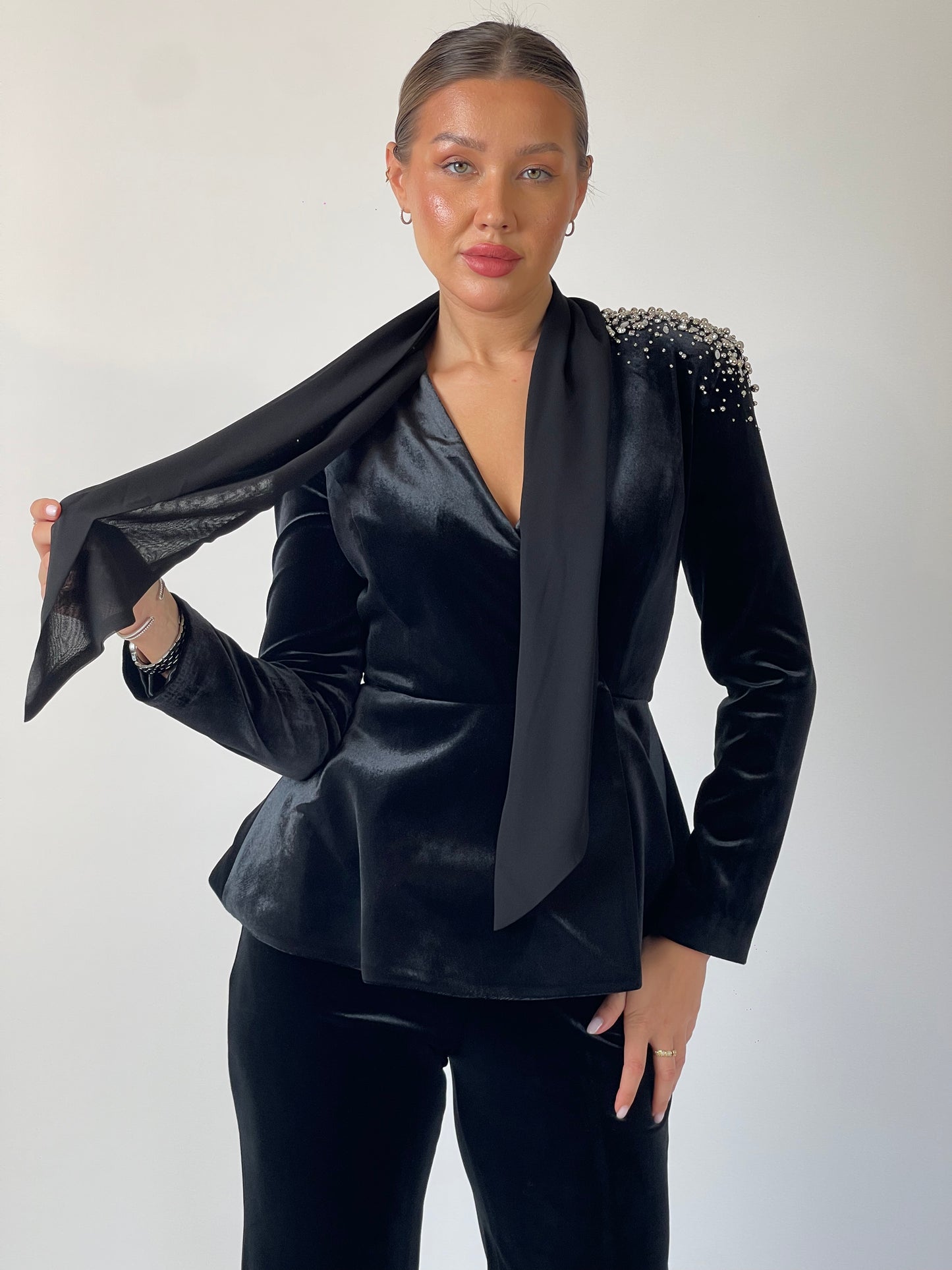 Velvet Embellished Suit