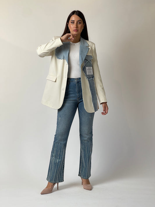 Denim Patch Blazer