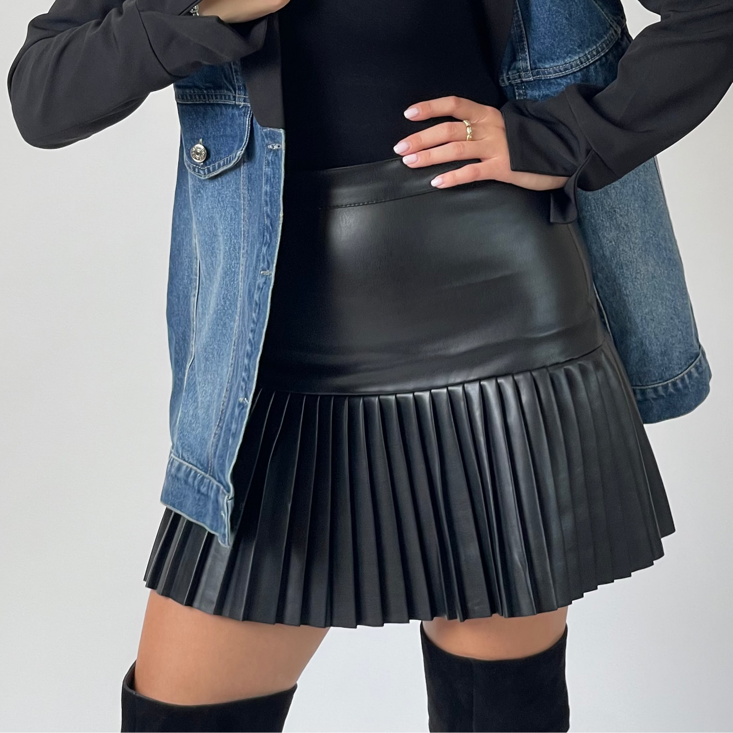 Hybrid Denim Blazer Vest