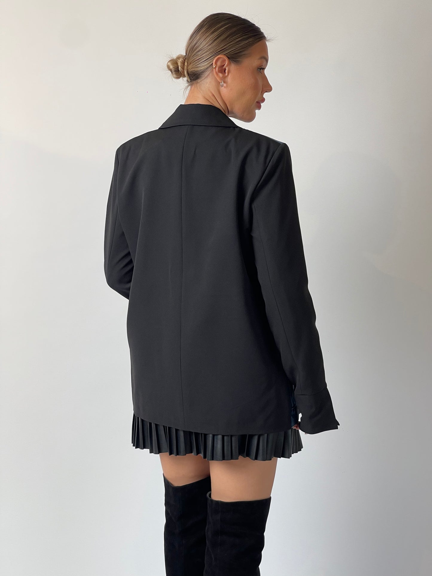 Hybrid Denim Blazer Vest