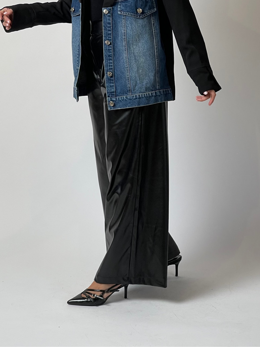 Luxe Leather Wide Pants