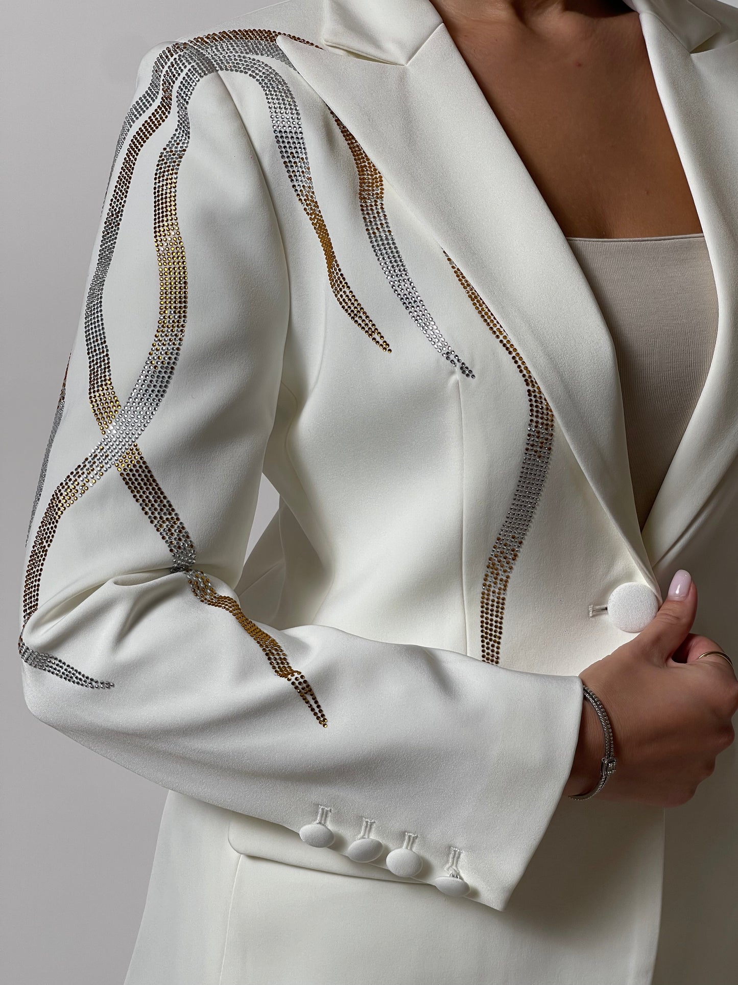 Celeste White Suit