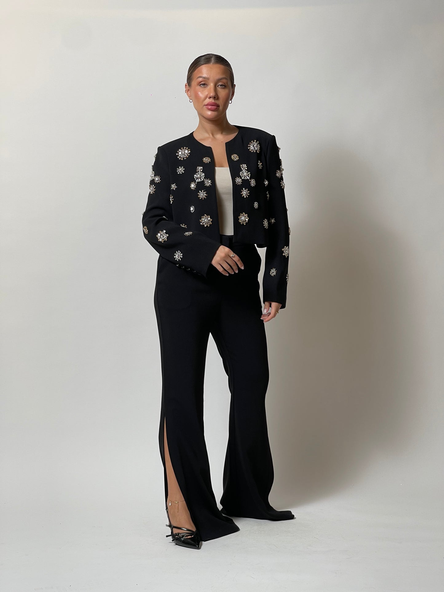 Crystal Embellished Suit