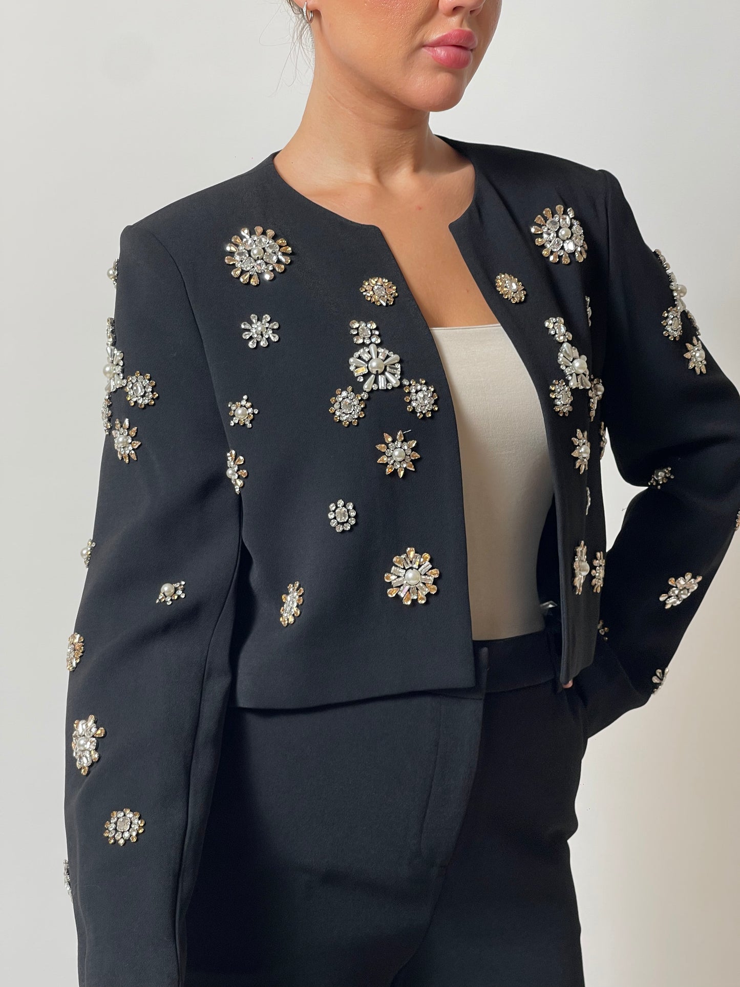 Crystal Embellished Suit