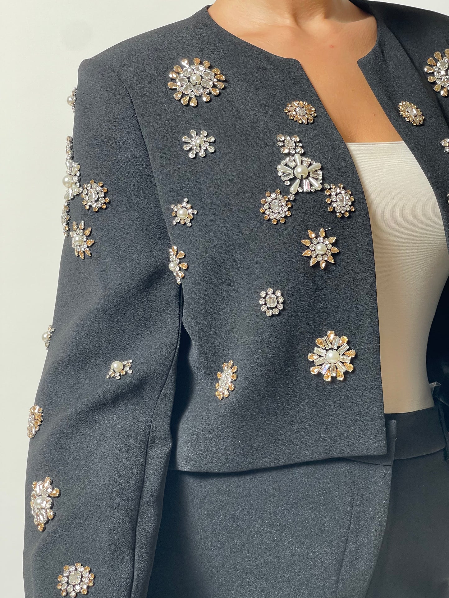 Crystal Embellished Suit