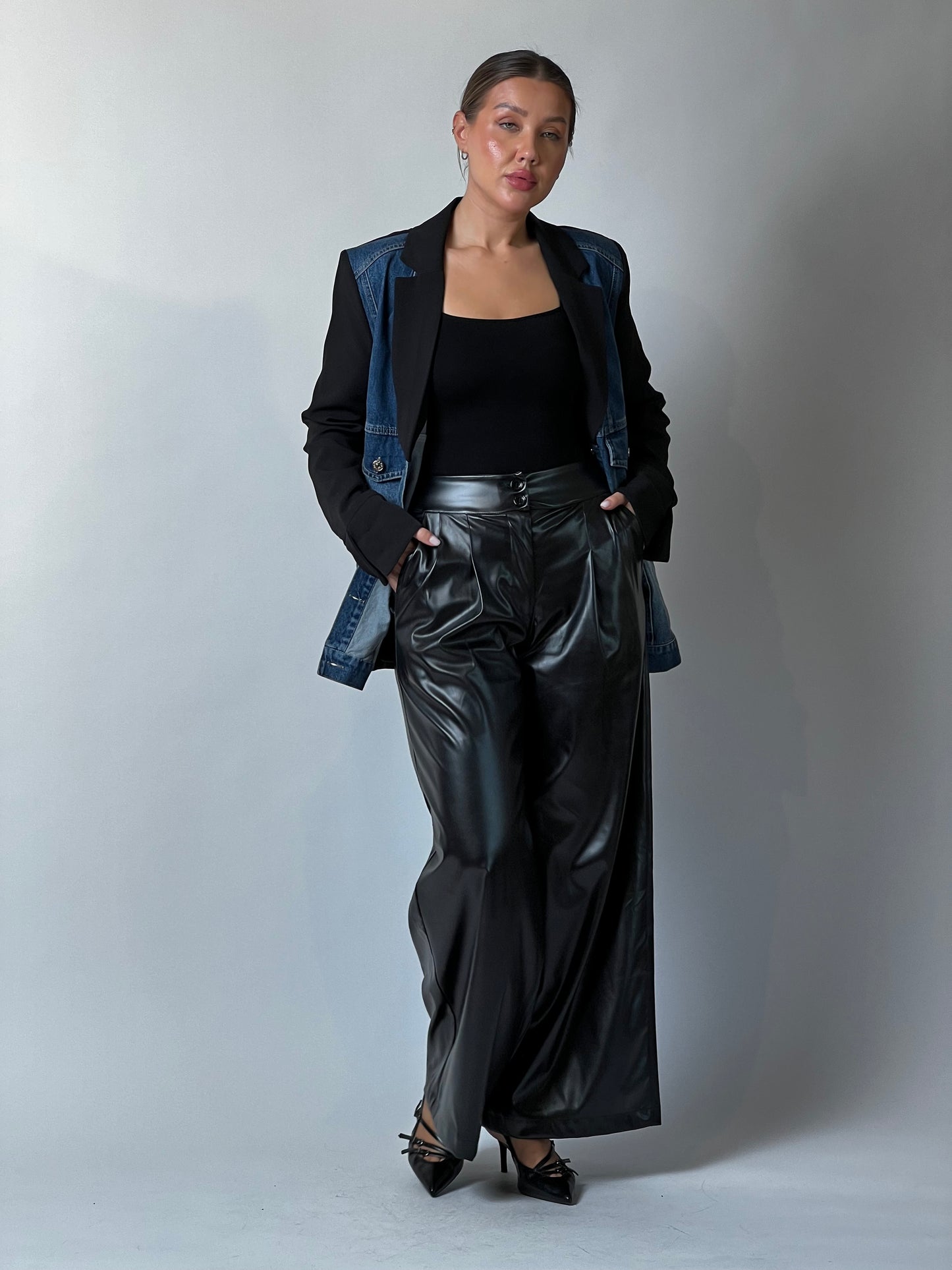 Luxe Leather Wide Pants