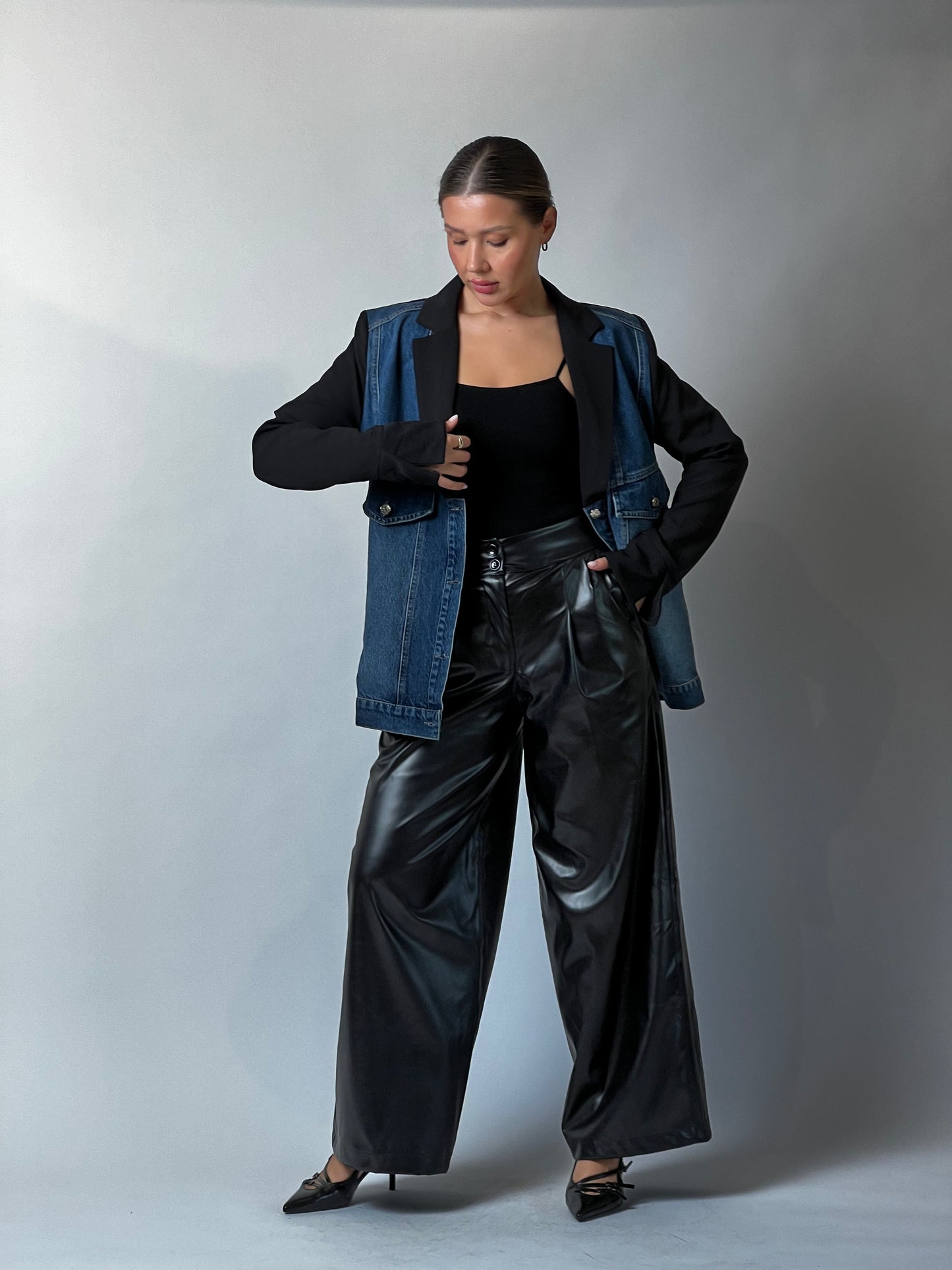 Luxe Leather Wide Pants